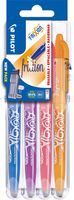 Pilot roller Frixion Ball Set 2 Go blister van 4 stuks, oranje, roze, paars en blauw - thumbnail