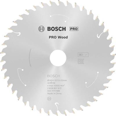 Bosch Accessories Bosch Power Tools 2608837672 Hardmetaal-cirkelzaagblad 140 x 20 mm Aantal tanden: 42 1 stuk(s)