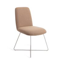 Jesper Home Eetkamerstoel 'Taiwa' Cross Steel, kleur Whisper Wheat