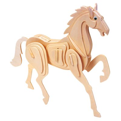 Eureka Gepetto&apos;s workshop houten bouwpakket 3d - paard