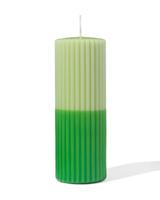 HEMA Stompkaars Ø7x19cm ribbel lichtgroen-groen (groen)