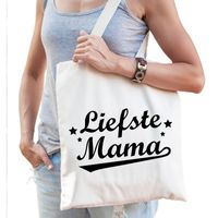 Katoenen cadeau tasje Liefste mama