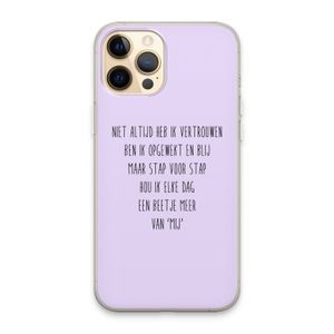 Zelfvertrouwen: iPhone 13 Pro Max Transparant Hoesje