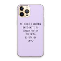 Zelfvertrouwen: iPhone 13 Pro Max Transparant Hoesje Zelfvertrouwen: iPhone 13 Pro Max Transparant Hoesje