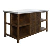 Keukenmeubilair Home ESPRIT Wit Bruin 168 x 76 x 92 cm