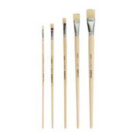 Kwast qrea varkenshaar set à 5 breedtes