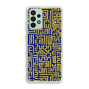 Majorelle Blue Print: Samsung Galaxy A52s 5G Transparant Hoesje