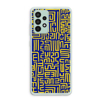 Majorelle Blue Print: Samsung Galaxy A52s 5G Transparant Hoesje