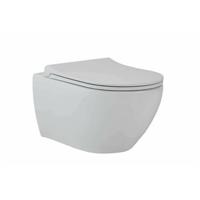 GO by Van Marcke wandtoilet - 53x36x35cm - met softclose & quickrelease zitting - porselein mat wit