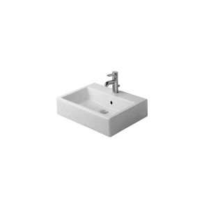 Duravit Vero Wastafel Met 1 Kraangat 60x47x16.5 cm Rechthoek Keramiek Glanzend Wit