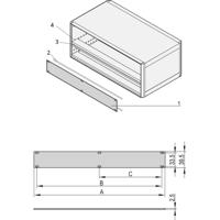 nVent SCHROFF 20850426 Frontpaneel 2 stuk(s)