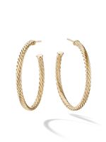 David Yurman boucles d'oreilles Cablespira en or 18ct - thumbnail