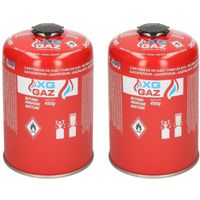 Set van 2x camping kookpit/kookstel gas navulling 450 gram