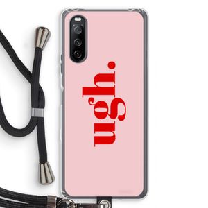 Ugh: Sony Sony Xperia 10 III Transparant Hoesje met koord