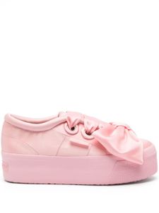 Viktor & Rolf x Superga baskets à détail de nœud - Rose