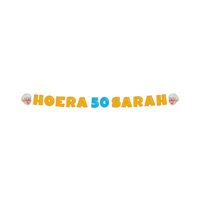 Letter banner - Sarah 50
