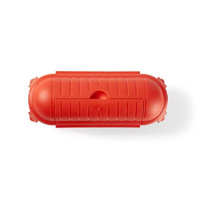 Nedis Stekkerbox | IP44 | Kunststof | Oranje | 1 stuks - PEBX01OG PEBX01OG