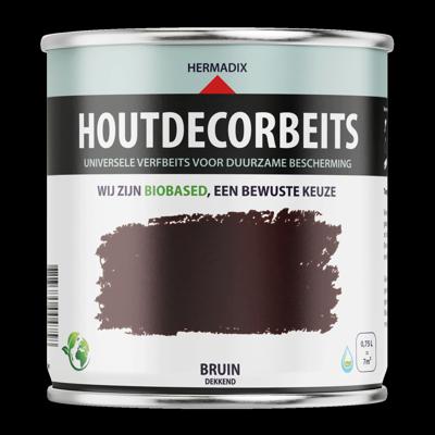 Hermadix Houtdecor Verfbeits - Bruin