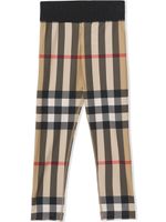 Burberry Kids legging stretch à motif Vintage Check - Marron