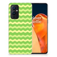 OnePlus 9 TPU bumper Waves Green - thumbnail