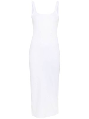 Chloé robe en coton stretch à volants - Blanc