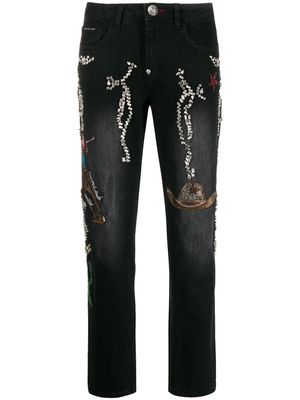 Philipp Plein jean Cowboy - Noir