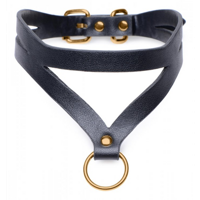 XR Brands Bondage Baddie - Collar with O-Ring