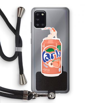 S(peach)less: Samsung Galaxy A31 Transparant Hoesje met koord