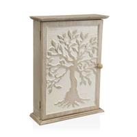 Sleutelkastje Versa Boomstructuur Hout MDF 1,5 x 32 x 26,8 cm