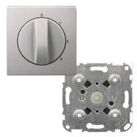 Merten ventilatorschakelaar 0-1-2-3 aluminium