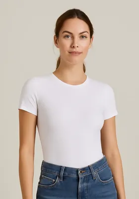 Gladde body korte mouw - PCADINA