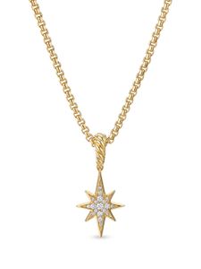 David Yurman collier en or 18ct à pendentif North Star orné de diamants