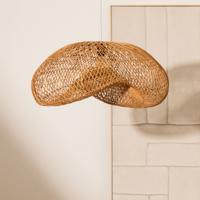Kave Home Lampenkap 'Isora' Rotan, 81 x 56cm