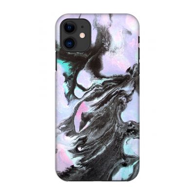 Pastel zwart: Volledig geprint iPhone 11 Hoesje