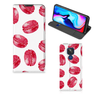 Motorola Moto G9 Play Flip Style Cover Pink Macarons