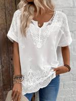 Cotton Loose Casual Plain Shirt - thumbnail