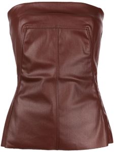 Rick Owens haut bustier en jean - Marron