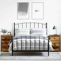 Nachtkastje 2 pcs Bruin 40 x 36 x 60 cm Massief Gerecycled Hout