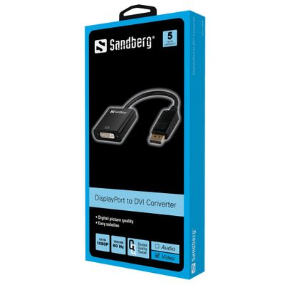 Sandberg Adapter DisplayPort>DVI Sandberg Adapter DisplayPort>DVI