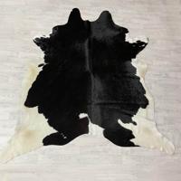 Koeienhuid zwart creme 225x215cm