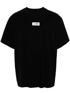 MM6 Maison Margiela t-shirt en coton à patch signature - Noir