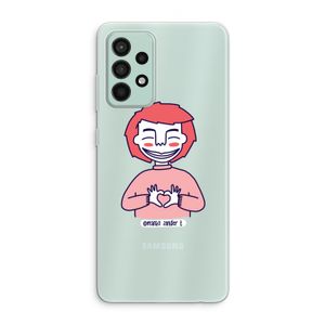 Hartje: Samsung Galaxy A52s 5G Transparant Hoesje