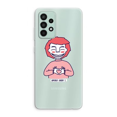 Hartje: Samsung Galaxy A52s 5G Transparant Hoesje