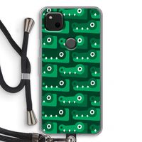 Crocs: Pixel 4a Transparant Hoesje met koord