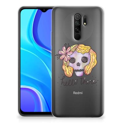 Silicone Back Case Xiaomi Redmi 9 Boho Skull Silicone Back Case Xiaomi Redmi 9 Boho Skull