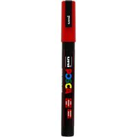 Uni-Posca Posca marker, afm pc-3m, lijndikte 0,9-1,3 mm, fijn, rood, 1 stuk