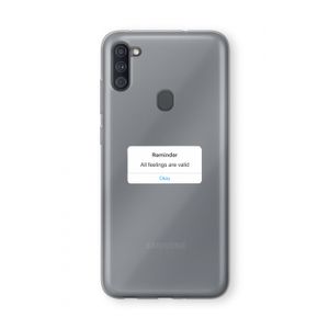 Reminder: Samsung Galaxy A11 Transparant Hoesje