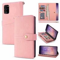 Samsung Galaxy S22 Plus hoesje - Bookcase - Pasjeshouder - Portemonnee - Luxe - Kunstleer - Roze