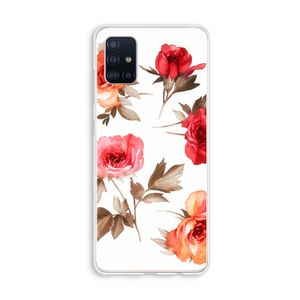 Roosjes: Galaxy A51 4G Transparant Hoesje