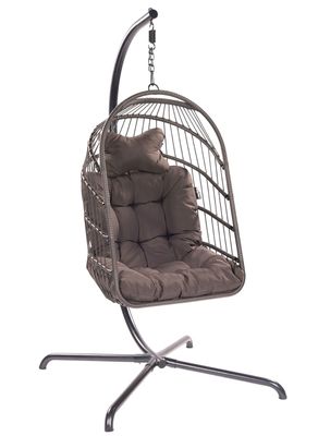 Hangstoelset 'Egg' Anthracite - Zwart - 160 kg - Tropilex